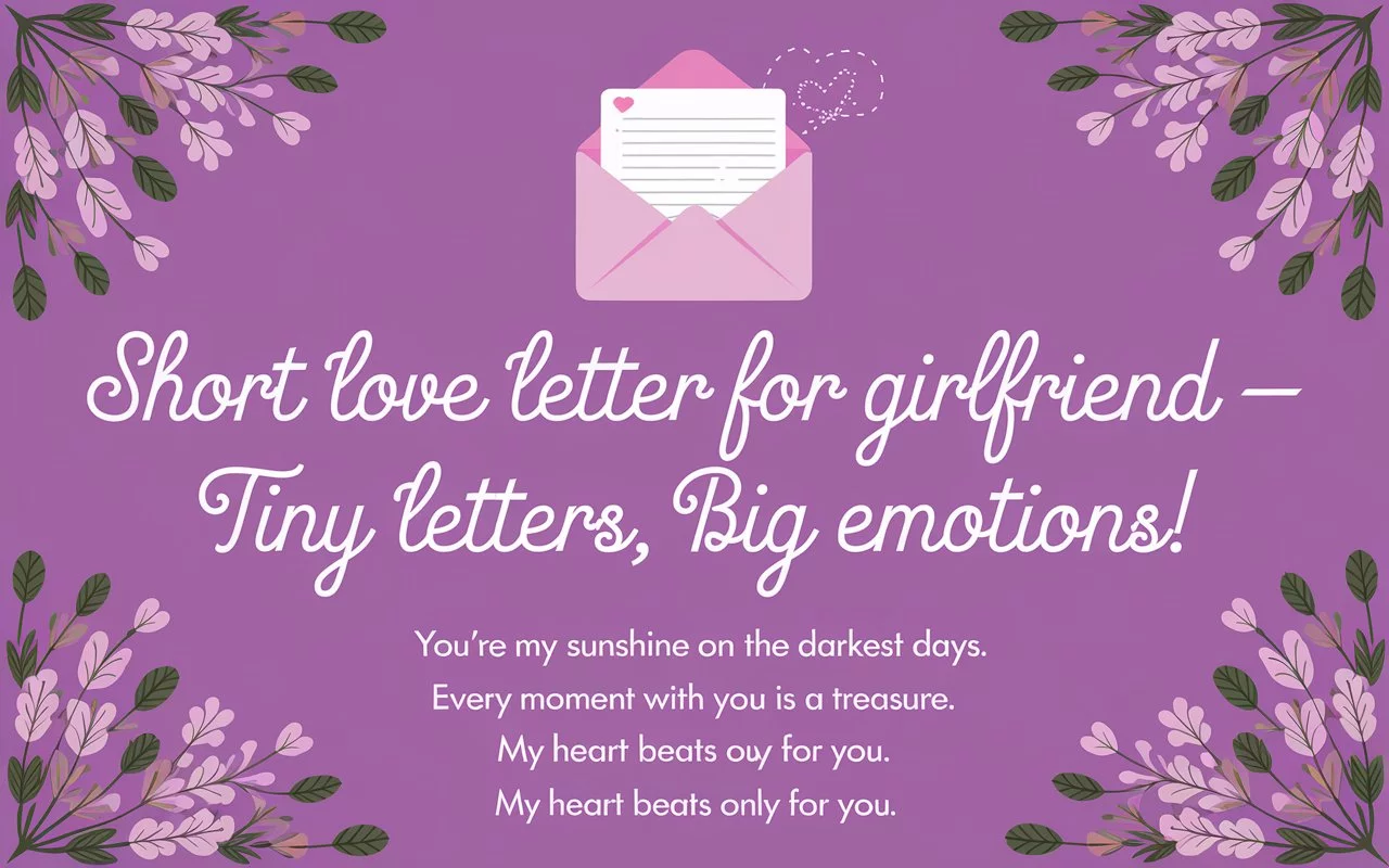 Short Love Letter For Girlfriend