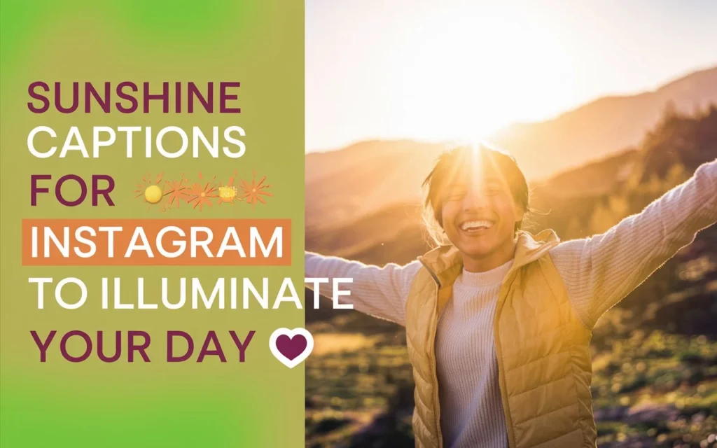 Sunshine Captions for Instagram