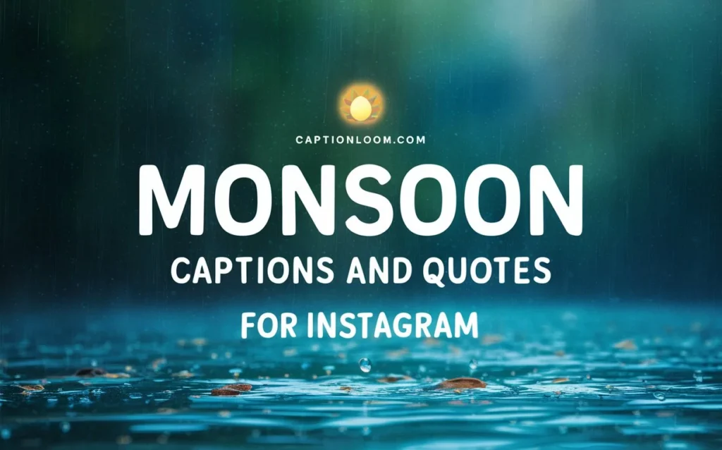 Monsoon Captions and Quotes for Instagram