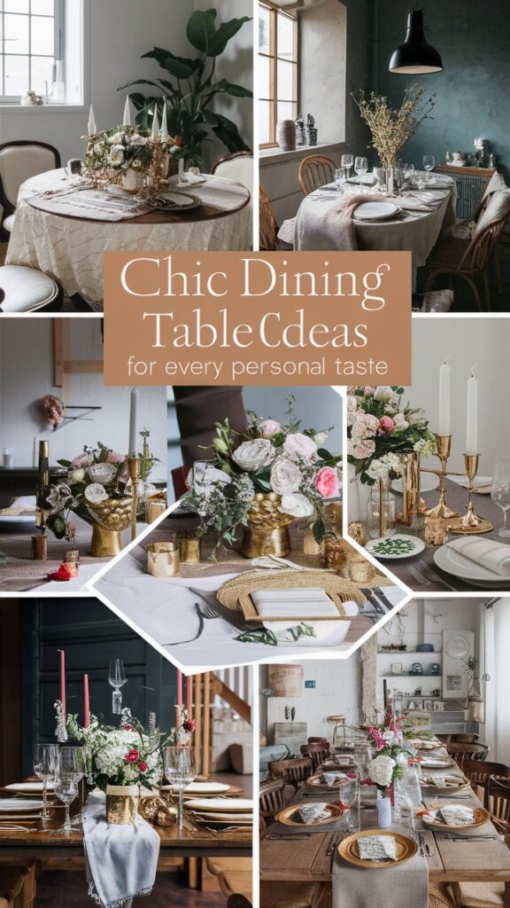 17 Chic Dining Table Decorations For Every Style
