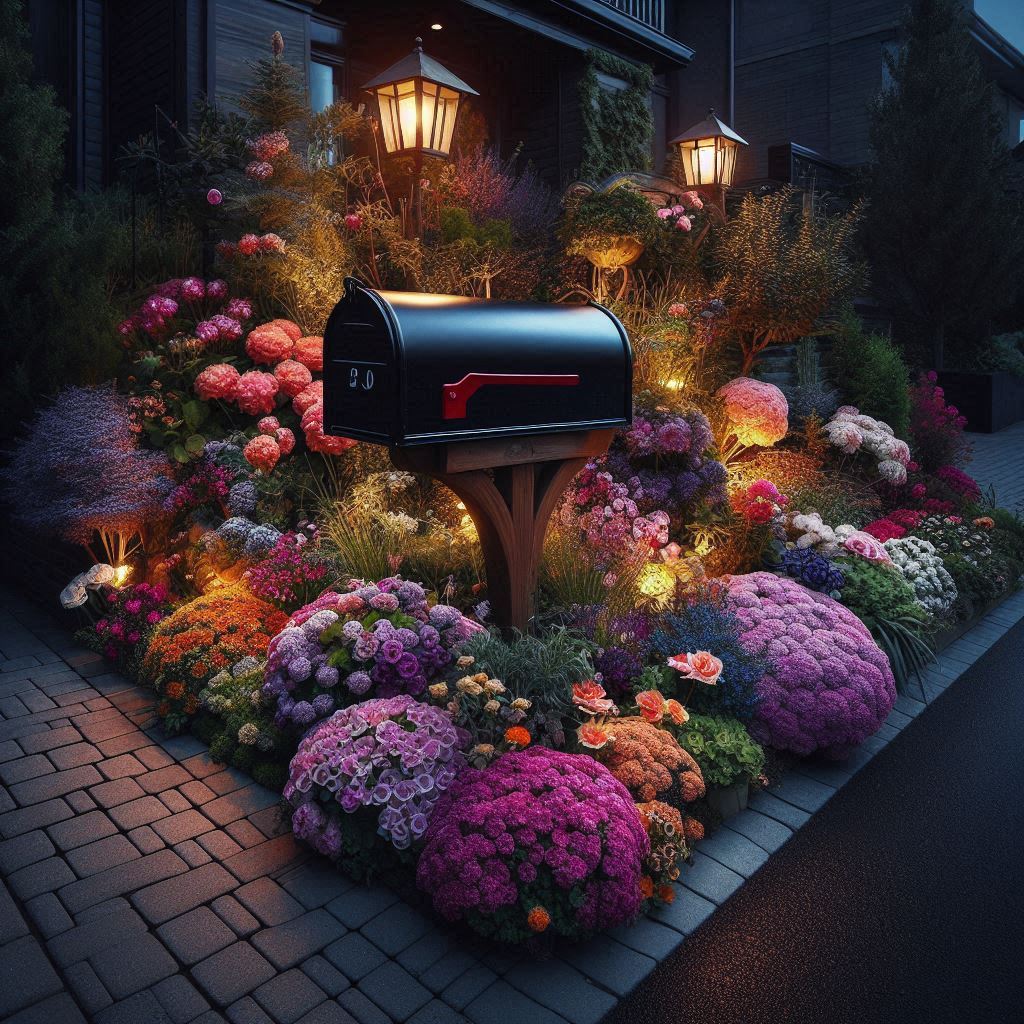 Stunning Mailbox Flower Bed Ideas
