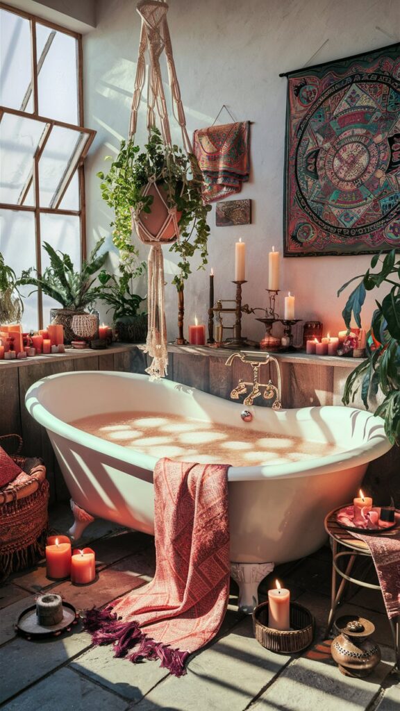 14 Relaxing Boho Bathroom Ideas