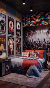 13 Music-Themed Bedroom Ideas
