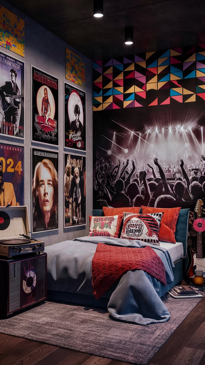 13 Music-Themed Bedroom Ideas