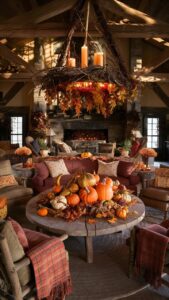 Fall Rustic Living Room Decor
