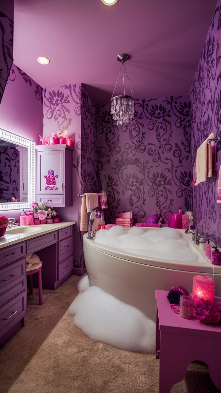 Girly Bathroom Aesthetic Purple Took Over