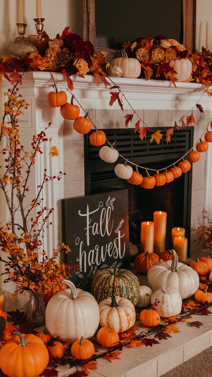 Fall Mantel Decor Ideas