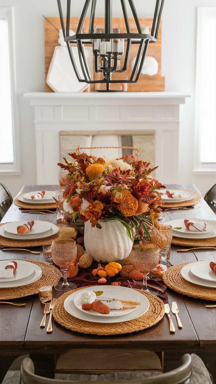 Fall Dining Table Decor Ideas